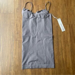 Thatcher Shapewear Slip Dress Medium/Large Refine Gray Purple M/L Straps Alisse